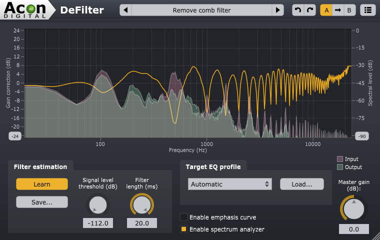 Acon Digital DeFilter Mac PC Plug-In Elicence